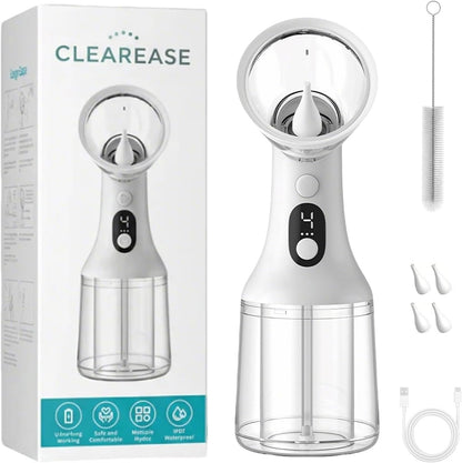 Clear Ease Ear Cleaner, Clearease Ear Wax Removal, Safe Ear Cleaning Device with 4 Pressure Modes & LED Display, USB Rechargeable Water Flushing System for Ear Wax Removal at Home